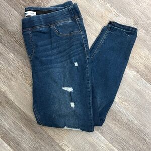 Old Navy Dark “Rockstar” Blue Distressed Skinny Jeans